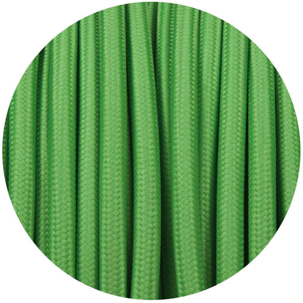 Sage Green Round Fabric Cable-Fabric Cable-Yester Home