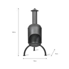Sarsden Chiminea - Steel-Fire Pits & Braziers-Yester Home