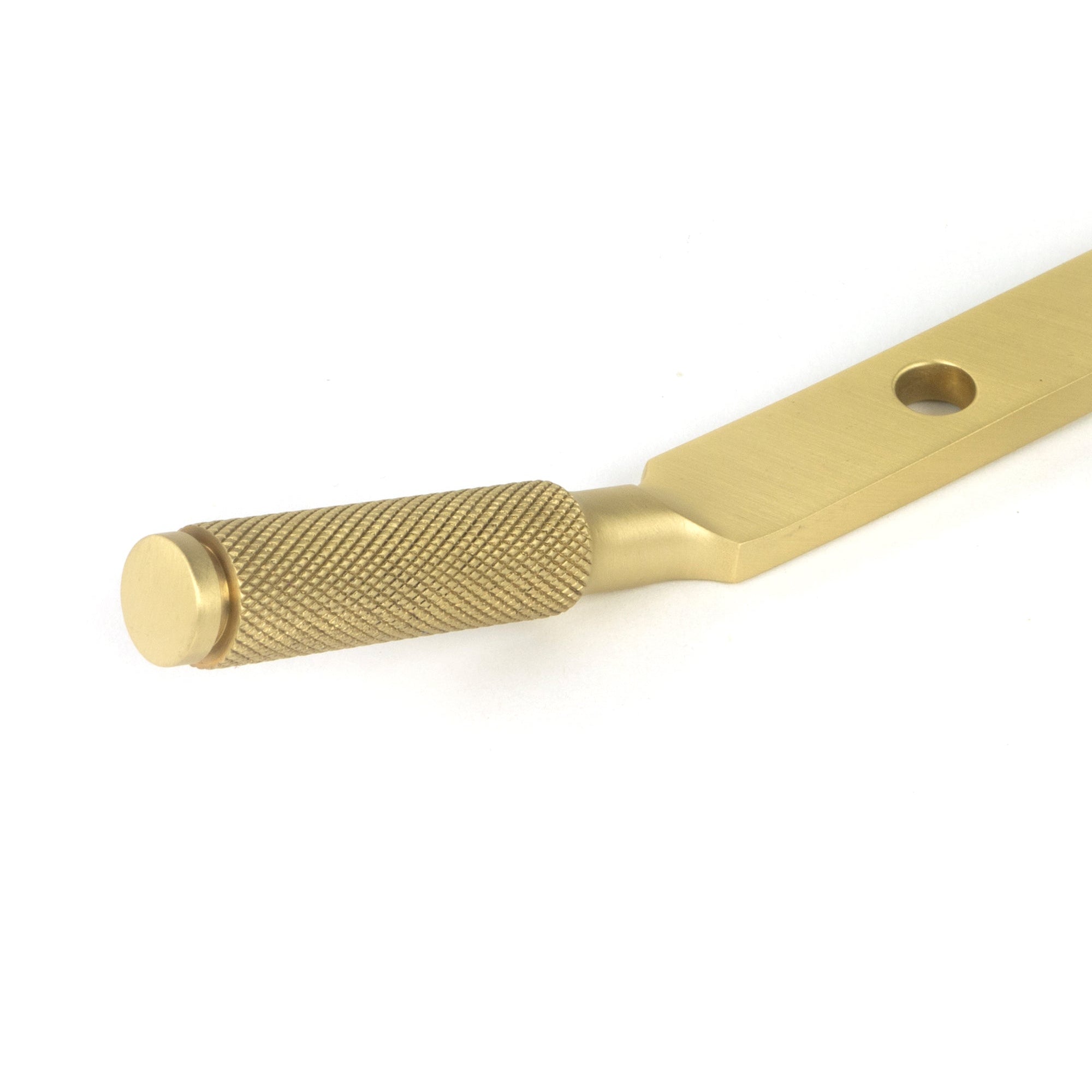 Satin Brass 10" Brompton Stay | From The Anvil-Stays-Yester Home