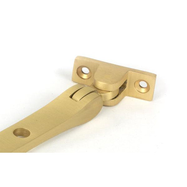 Satin Brass 12" Newbury Stay | From The Anvil-Stays-Yester Home