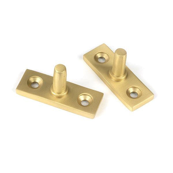 Satin Brass 12" Newbury Stay | From The Anvil-Stays-Yester Home