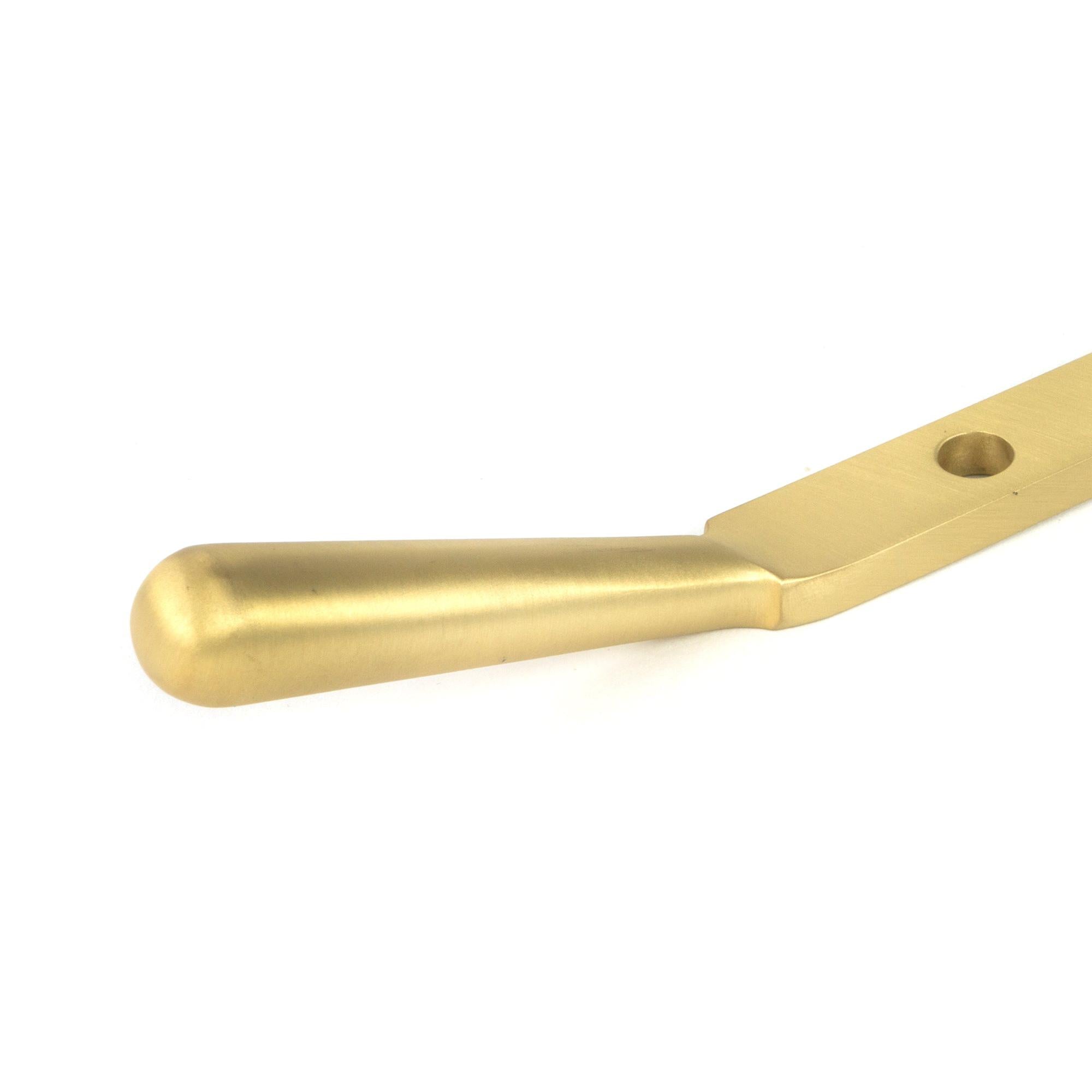 Satin Brass 12" Newbury Stay | From The Anvil - Stays - From The Anvil - Yester Home