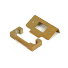 Satin Brass ½" Rebate Kit for Deadbolt - Deadlocks & Deadbolts - From The Anvil - Yester Home