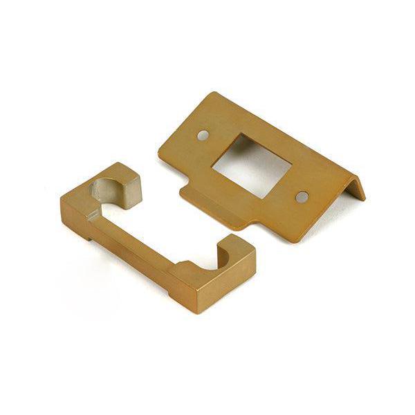 Satin Brass ½" Rebate Kit for Deadbolt - Deadlocks & Deadbolts - From The Anvil - Yester Home