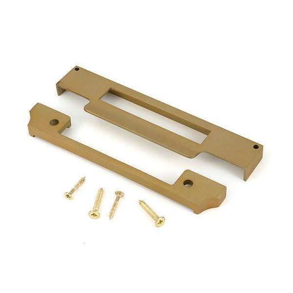 Satin Brass ½" Rebate Kit for Euro Sash Lock - Euro Locks - From The Anvil - Yester Home