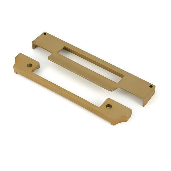 Satin Brass ½" Rebate Kit for Euro Sash Lock - Euro Locks - From The Anvil - Yester Home