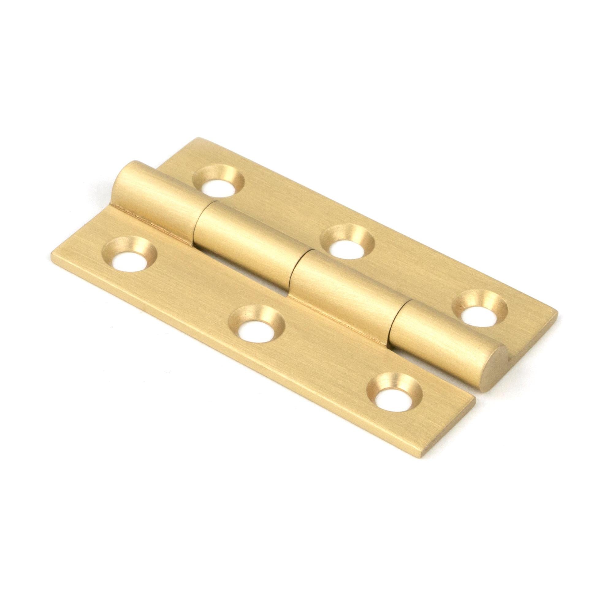 Satin Brass 2" Butt Hinge (pair) | From The Anvil - Butt Hinges - From The Anvil - Yester Home