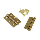 Satin Brass 3" Ball Bearing Butt Hinge (Pair) ss - Butt Hinges - From The Anvil - Yester Home