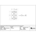 Satin Brass 3" Ball Bearing Butt Hinge (Pair) ss - Butt Hinges - From The Anvil - Yester Home