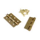 Satin Brass 3" Ball Bearing Butt Hinge (Pair) ss - Butt Hinges - From The Anvil - Yester Home