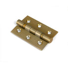 Satin Brass 3" Ball Bearing Butt Hinge (Pair) ss - Butt Hinges - From The Anvil - Yester Home