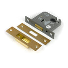 Satin Brass 3" Euro Profile Dead Lock - Deadlocks & Deadbolts - From The Anvil - Yester Home
