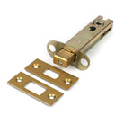 Satin Brass 4" Heavy Duty Tubular Deadbolt - Deadlocks & Deadbolts - From The Anvil - Yester Home