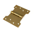 Satin Brass 4" x 3" x 5" Parliament Hinge (pair) ss - Parliament Hinges - From The Anvil - Yester Home