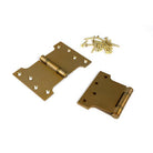 Satin Brass 4" x 4" x 6" Parliament Hinge (pair) ss - Parliament Hinges - From The Anvil - Yester Home