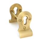 Satin Brass 50mm Euro Door Pull (Back to Back fixings) | From The Anvil - Euro Pulls - From The Anvil - Yester Home