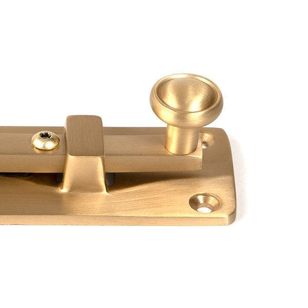 Satin Brass 6" Universal Bolt | From The Anvil-Bolts-Yester Home
