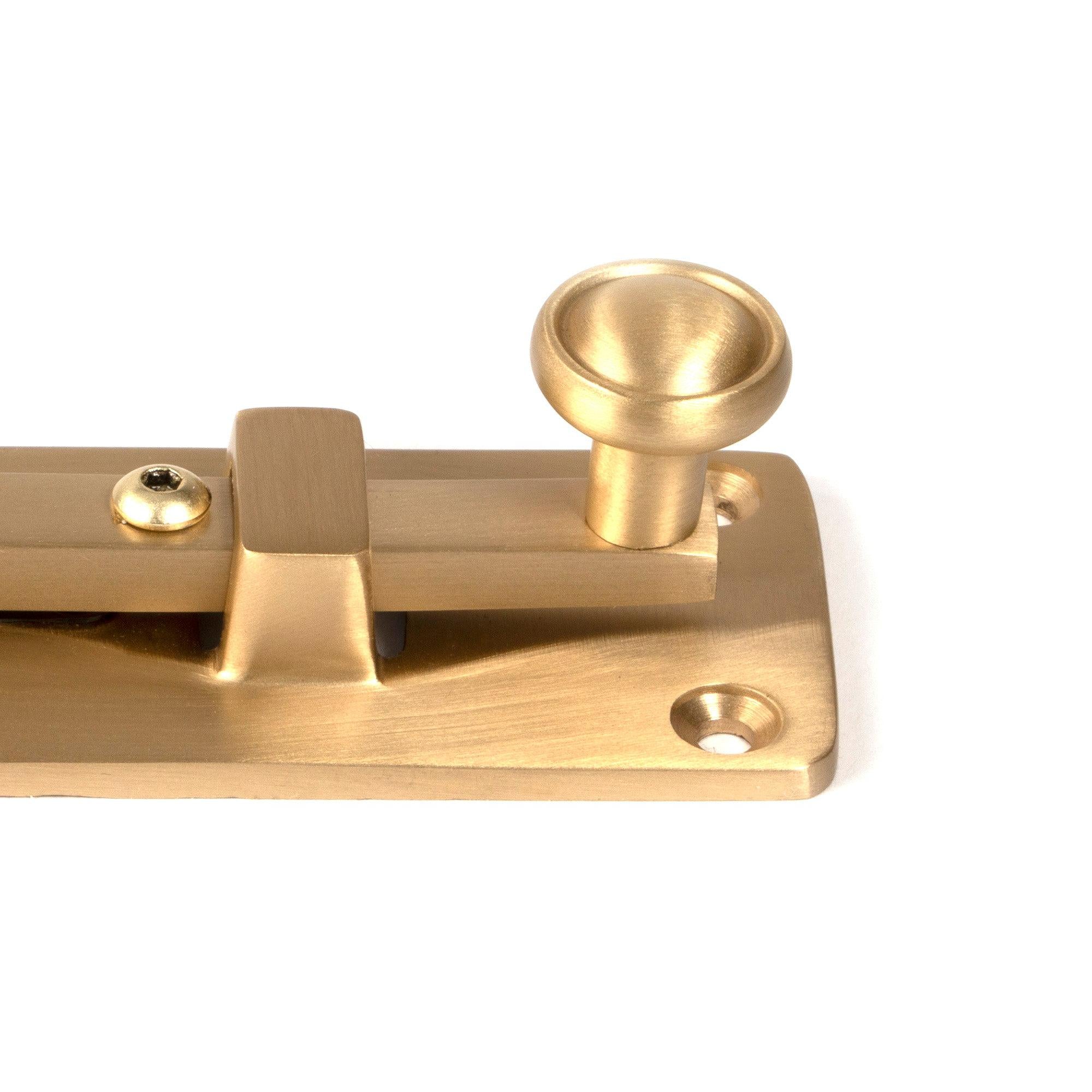 Satin Brass 6" Universal Bolt | From The Anvil - Bolts - From The Anvil - Yester Home