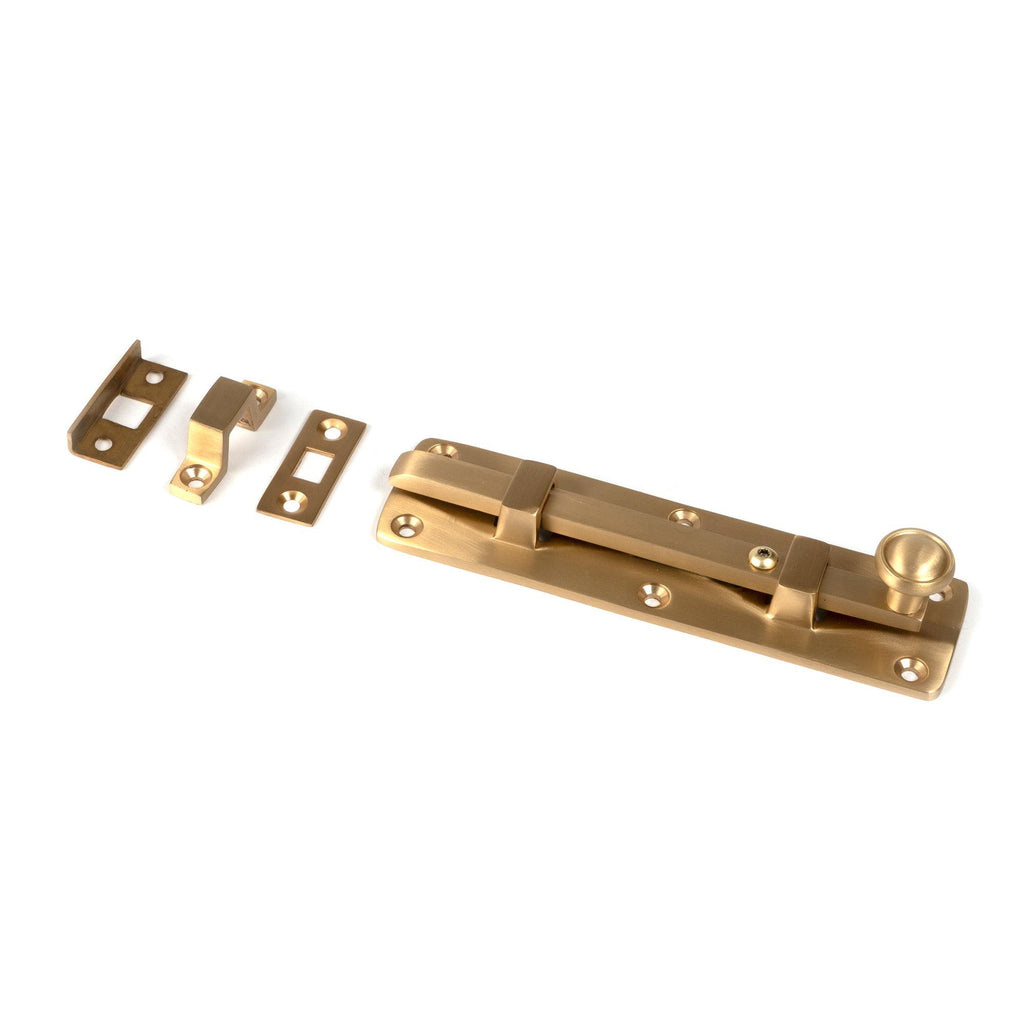 Satin Brass 6" Universal Bolt | From The Anvil-Bolts-Yester Home