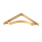 Satin Brass Abingdon Shelf Bracket (150mm x 150mm) | From The Anvil-Shelf Brackets-Yester Home