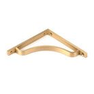 Satin Brass Abingdon Shelf Bracket (150mm x 150mm) | From The Anvil-Shelf Brackets-Yester Home