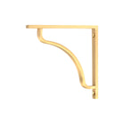 Satin Brass Abingdon Shelf Bracket (150mm x 150mm) | From The Anvil - Shelf Brackets - From The Anvil - Yester Home