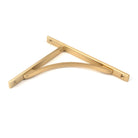 Satin Brass Apperley Shelf Bracket (260mm x 200mm) | From The Anvil-Shelf Brackets-Yester Home