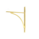 Satin Brass Apperley Shelf Bracket (260mm x 200mm) | From The Anvil-Shelf Brackets-Yester Home