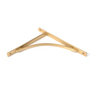 Satin Brass Apperley Shelf Bracket (314mm x 250mm) | From The Anvil-Shelf Brackets-Yester Home