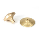 Satin Brass Art Deco Centre Door Knob | From The Anvil - Centre Door Knobs - From The Anvil - Yester Home