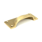 Satin Brass Art Deco Drawer Pull | From The Anvil-Drawer Pulls-Yester Home