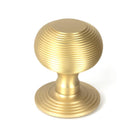 Satin Brass Beehive Centre Door Knob | From The Anvil - Centre Door Knobs - From The Anvil - Yester Home
