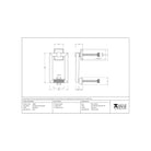 Satin Brass Brompton Door Knocker | From The Anvil - Bolt-Through Door Knockers - From The Anvil - Yester Home