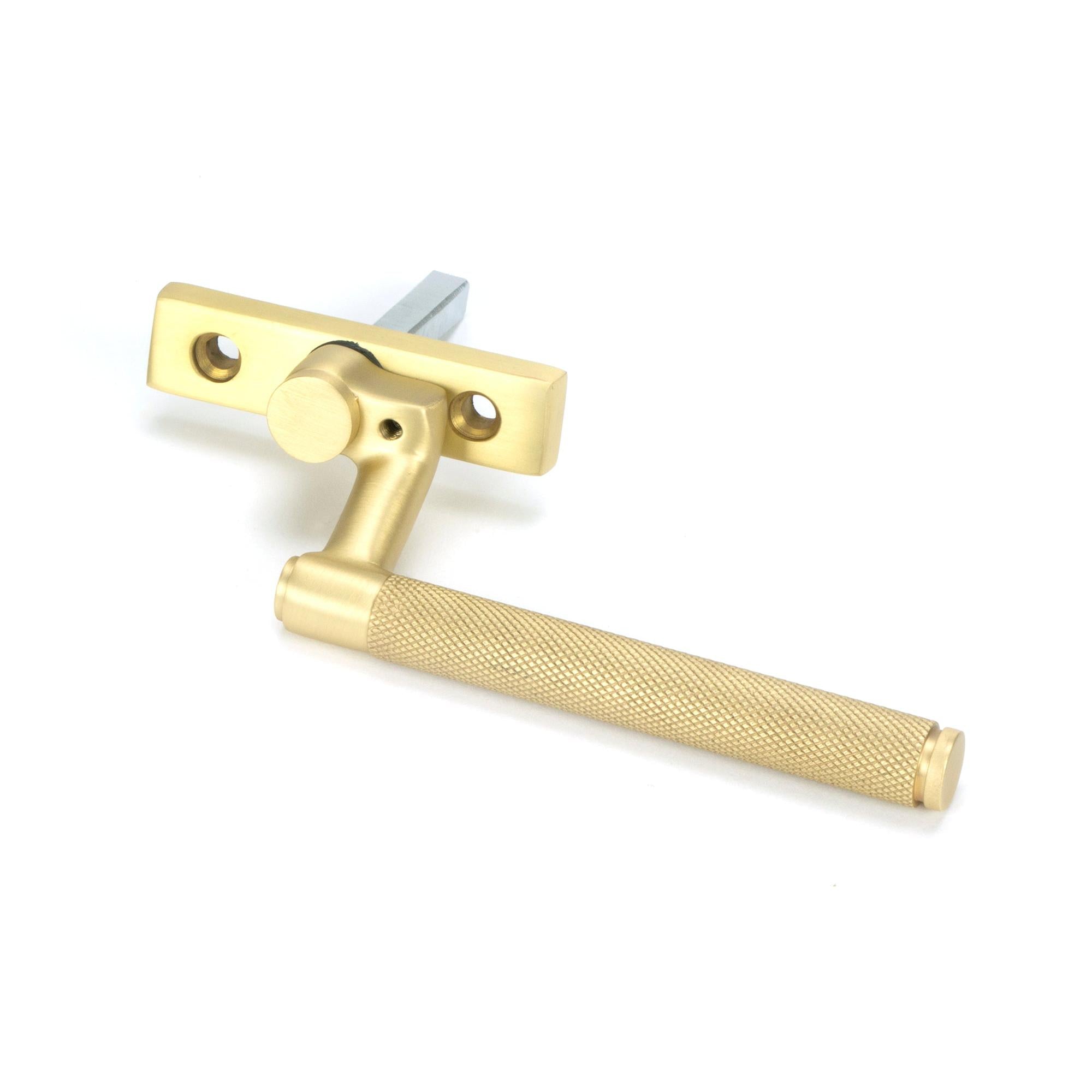 Satin Brass Brompton Espag - LH | From The Anvil - Espag. Fasteners - From The Anvil - Yester Home