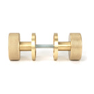 Satin Brass Brompton Mortice/Rim Knob Set (Beehive) | From The Anvil - Mortice Knobs - From The Anvil - Yester Home