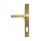 Satin Brass Brompton Slimline Lever Espag. Lock Set | From The Anvil-Espagnolette-Yester Home