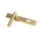 Satin Brass Brompton Slimline Lever Espag. Lock Set | From The Anvil-Espagnolette-Yester Home