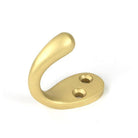 Satin Brass Celtic Single Robe Hook | From The Anvil-Coat Hooks-Yester Home