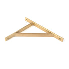 Satin Brass Chalfont Shelf Bracket (260mm x 200mm) | From The Anvil-Shelf Brackets-Yester Home