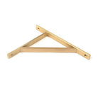 Satin Brass Chalfont Shelf Bracket (260mm x 200mm) | From The Anvil-Shelf Brackets-Yester Home