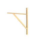 Satin Brass Chalfont Shelf Bracket (260mm x 200mm) | From The Anvil-Shelf Brackets-Yester Home