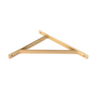 Satin Brass Chalfont Shelf Bracket (314mm x 250mm) | From The Anvil-Shelf Brackets-Yester Home