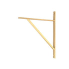 Satin Brass Chalfont Shelf Bracket (314mm x 250mm) | From The Anvil-Shelf Brackets-Yester Home