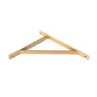 Satin Brass Chalfont Shelf Bracket (314mm x 250mm) | From The Anvil-Shelf Brackets-Yester Home