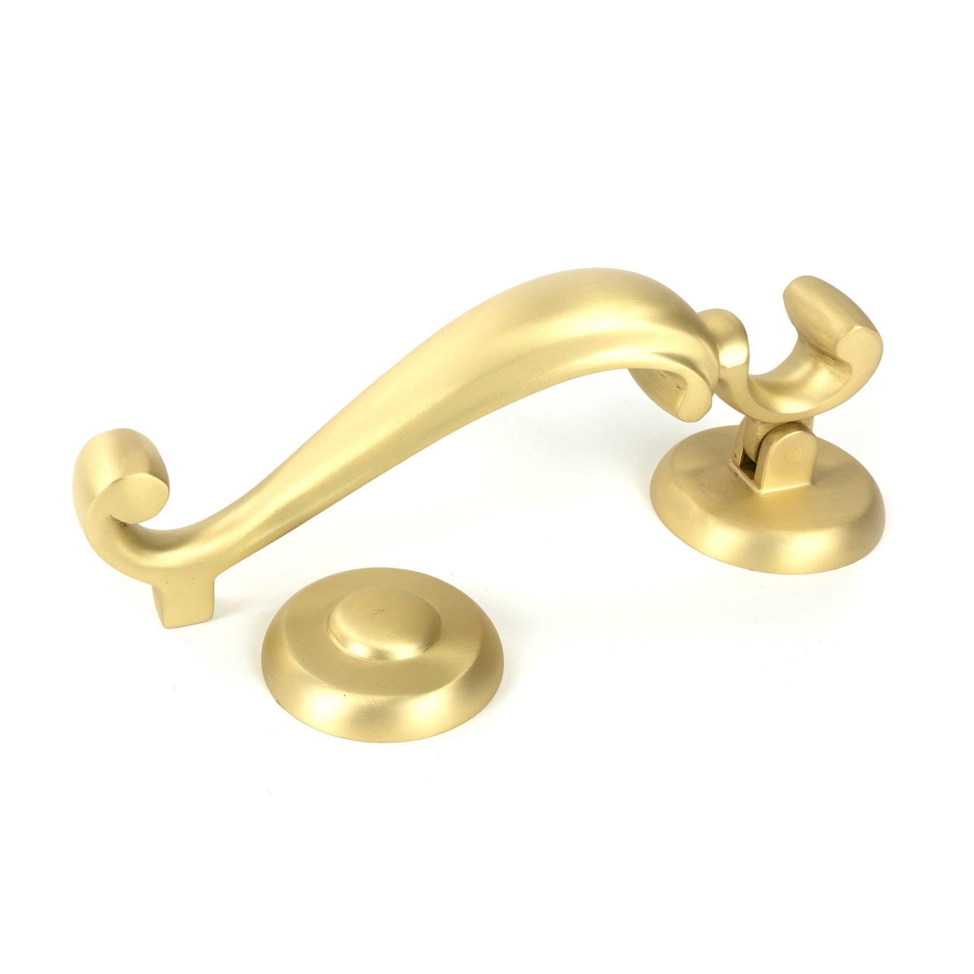 Satin Brass Doctors Door Knocker | From The Anvil - Bolt-Through Door Knockers - From The Anvil - Yester Home
