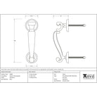 Satin Brass Doctors Door Knocker | From The Anvil - Bolt-Through Door Knockers - From The Anvil - Yester Home