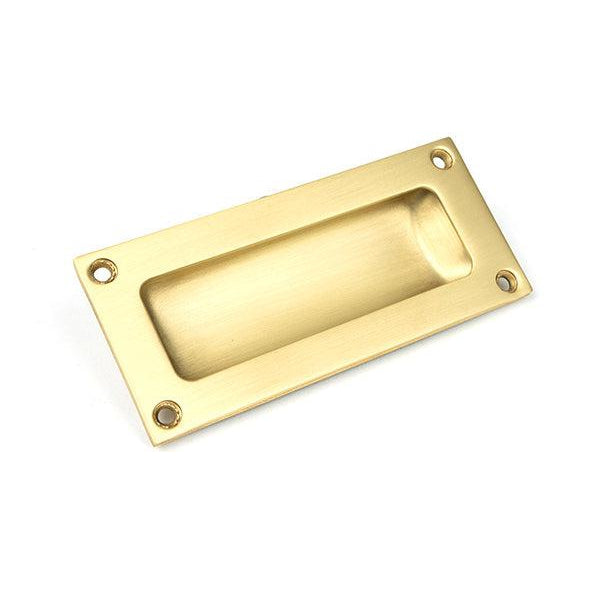 Satin Brass Flush Handle | From The Anvil-Flush Handles-Yester Home