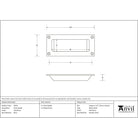 Satin Brass Flush Handle | From The Anvil - Flush Handles - From The Anvil - Yester Home