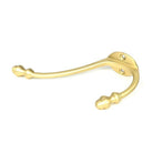 Satin Brass Hat & Coat Hook | From The Anvil-Coat Hooks-Yester Home