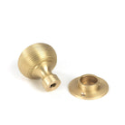 Satin Brass Heavy Beehive Mortice/Rim Knob Set | From The Anvil - Mortice Knobs - From The Anvil - Yester Home